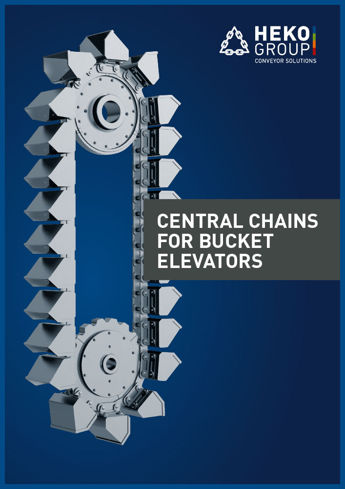 Central chains for bucket elevators, EN